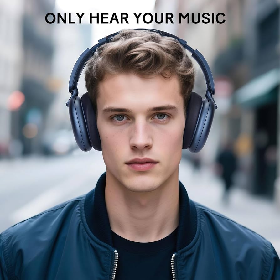 RORSOU C6 Active Noise Cancellation Wireless Headphones